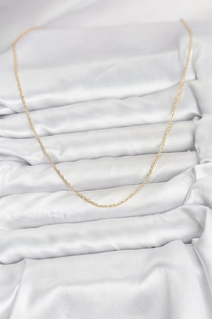 Tegan CM 14K Gold Renk Burgu Model 60 cm Kadın Kolye TG27BKO10950