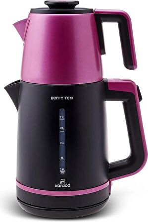 Karaca Berry Tea Xl 2in1 Çelik Demlikli Çay Makinesi Ve Kettle Pinkberry