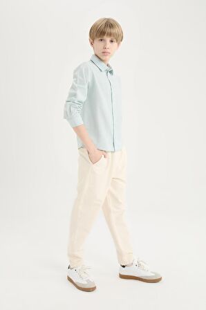 Erkek Çocuk Balloon Fit Standart Paça Twill Pantolon