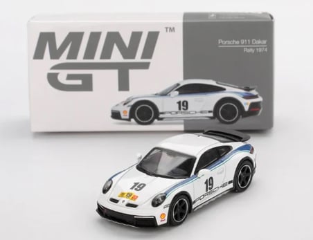 Mini gt 1009 Porsche 911 Dakar Rally 1974 1/64 Model Araba