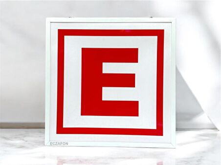 Eczane E Logo Yeni Nesil 60x60cm Eczafon