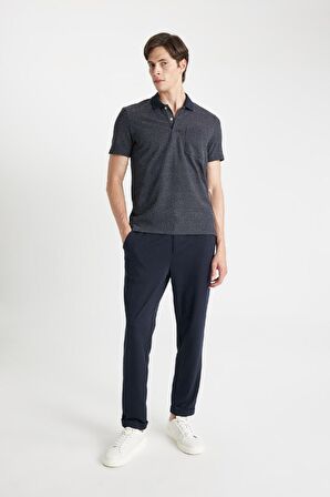 DeFacto Slim Fit Dar Kesim Basic Düz Kısa Kollu Polo Tişört D0031AX24SMIN120