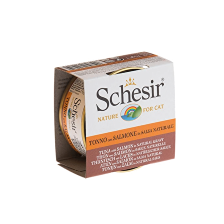 Schesir Soslu Tuna ve Somonlu Kedi Konservesi 70 Gr