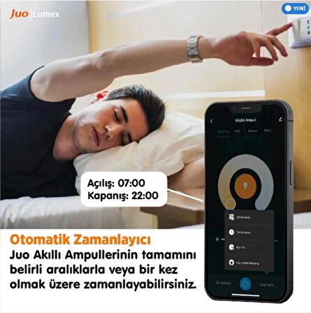 Juo Lumex Akıllı Ampul 9W Led RGB Wifi & Bluetooth