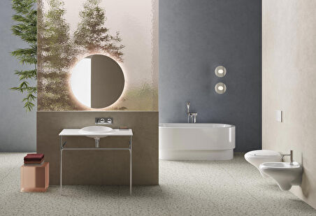 VitrA Origin A45159 Lavabo Sifon Seti, Simetrik, Rozetli, Krom