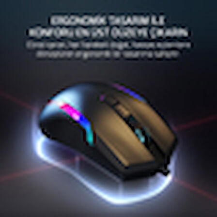 Gamepower Icarus Gamıng Rgb Mouse 10.000dp Usb Siyah