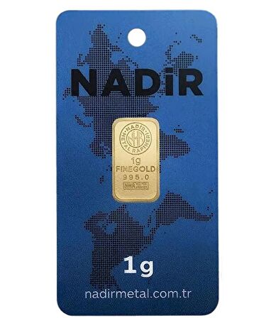 Nadir Gold 24 Ayar 1 Gram Külçe Altın