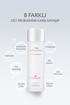Fermante İçeriklere Sahip Aydınlatıcı & Nemlendirici Esans Time Revolution The First Essence 5x 50ml