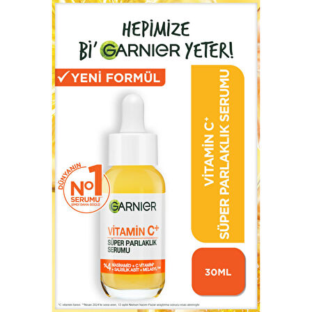 Garnier Vitamin C+ Süper Parlaklık Serumu (Niasinamid, Salisilik, Melasyl)