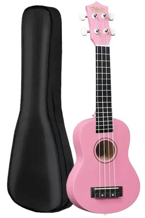 Midex UKX-233PK Pembe Concert Ukulele (Askı Çanta Metod Pena)
