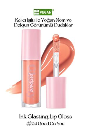 Dudaklara Dolgun, Pürüzsüz Işıltı Sunan Gloss Peripera Ink Glasting Lip Gloss (4 Good On You)