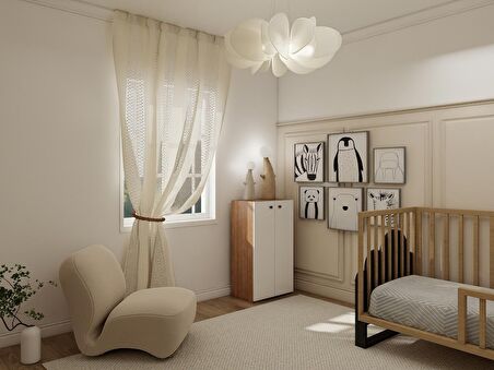 2 Kapaklı Çok Amaçlı Dolap Marbella Renk