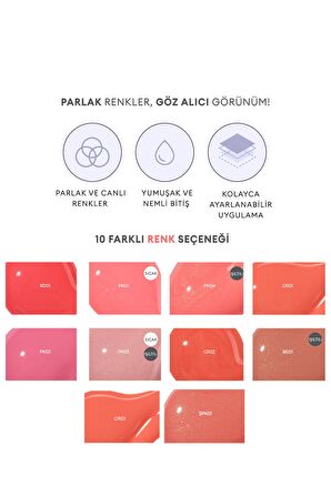 Doğal Görünüm Sunan Nemlendirici Likit Allık 9g. APIEU Juicy-Pang Water Blusher (PK02)