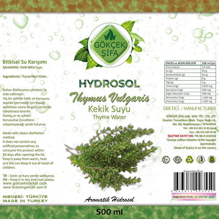 Hydrosol Kekik Suyu