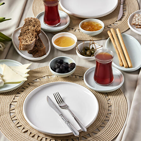 Karaca Cordelia Mint Porselen 26 Parça 6 Kişilik Kahvaltı Servis Takımı