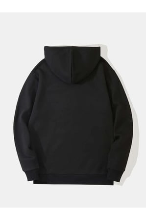 Unisex New Moment Baskılı Oversize Kapşonlu Sweatshirt