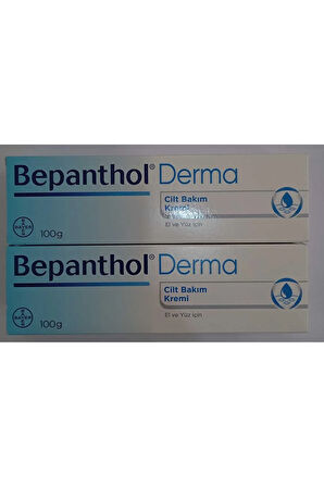 Derma El Ve Yüz Için Cilt Bakım Kremi 100 gr 2 Adet Bepanten 2