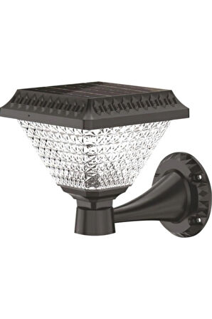2 Adet Güneş Enerjili LED Duvar Lambası - Kumandalı / Su Geçirmez Aydınlatma