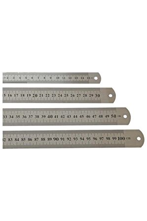 200cm Metal Paslanmaz Çelik Cetvel Metre