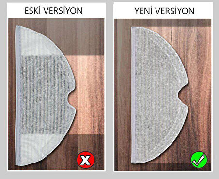 Xiaomi Vacuum Mop 2 Uyumlu 6 Adet Mop-Tam Yüzey Mikrofiber