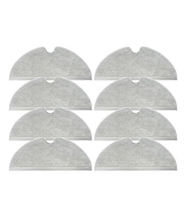 Xiaomi Vacuum Mop 2 Uyumlu 8 Adet Mop-Tam Yüzey Mikrofiber