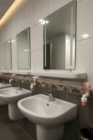 Hilal Kimya Merkezi Depolu 20 Lt 2 Musluklu Alttan Basmalı-Sıvı Sabunluk Sistemi–Okul, Cami, Toplu Kullanım İçin-Pembe