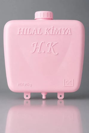 Hilal Kimya Merkezi Depolu 20 Lt 2 Musluklu Alttan Basmalı-Sıvı Sabunluk Sistemi–Okul, Cami, Toplu Kullanım İçin-Pembe