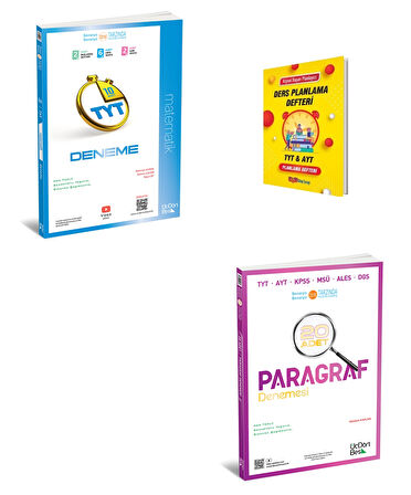 345 TYT 2026 Matematik ve Paragraf Denemeleri + Planlama Defteri