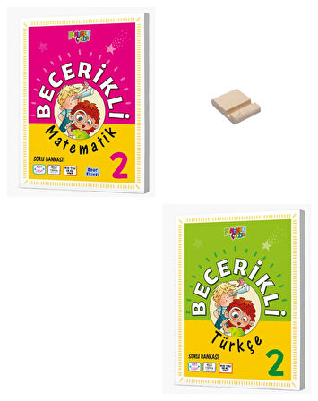 2. Sınıf Becerikli Matematik ve Türkçe + Telefon Standı
