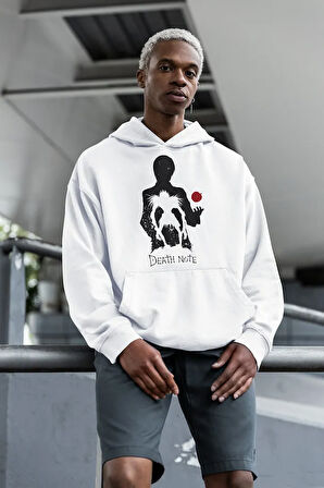 Death Note Baskılı Unisex Oversize Anime Hoodie