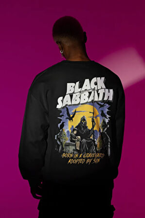 Black Sabbath Unisex Oversize Tasarım Müzik Grubu Sweatshirt