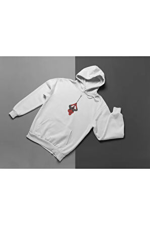 Tasarım Spider-Man Baskılı Unisex Oversize Örümcek Adam Hoodie