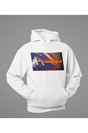 Phoenix Baskılı Unisex Oversize Vallorant Hoodie