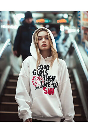 Good Girls They Like To Sın Blink-182 Unisex Oversize Hoodie