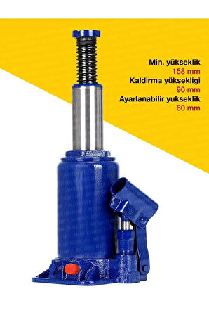 2 Ton Şişe Oto Araç Krikosu Bijon Kolu Hediyeli Çelik Malzeme Yapımı....