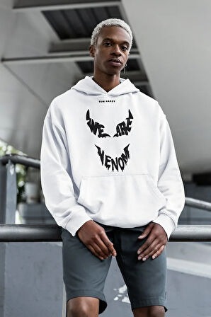 Tasarım We Are Venom Yazılı Unisex Oversize Tom Hardy Hoodie