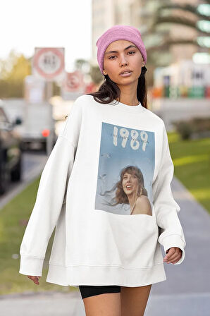 Taylor's Version 1989 Baskılı Unisex Oversize Şarkıcı Sweatshirt