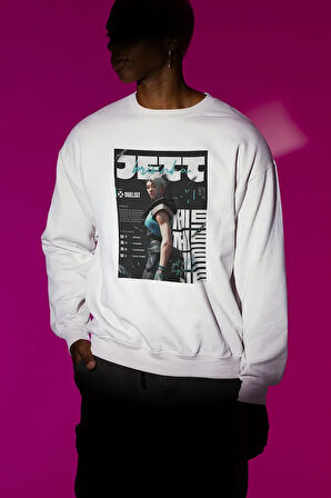 Valorant Jett Duelist Baskılı Unisex Oversize Sweatshirt
