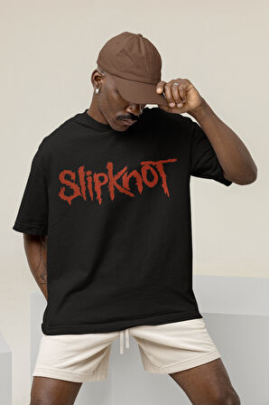 Slipknot Müzik Grubu Baskılı Unisex Oversize Tişört