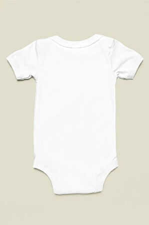 Amcasının Prensesi Yazılı Pamuklu Yumuşak Unisex Çıtçıtlı Body Zıbın