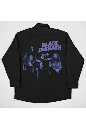 Black Sabbath Baskılı Unisex Müzik Grubu Gömlek
