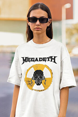 Megadeth Baskılı Unisex Oversize Müzik Grubu Tişört