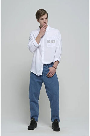 Drake Lover Boy Baskılı Unisex Rapper Cepli Gömlek