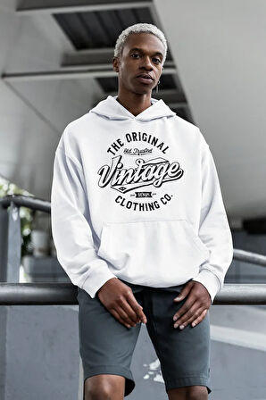 The Original Vintage Yazılı Unisex Oversize Hoodie