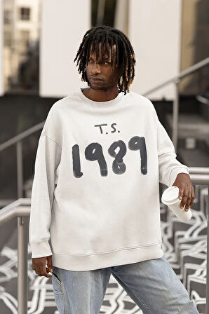 T.S. 1989 Taylor Swift Baskılı Unisex Oversize Şarkıcı Sweatshirt