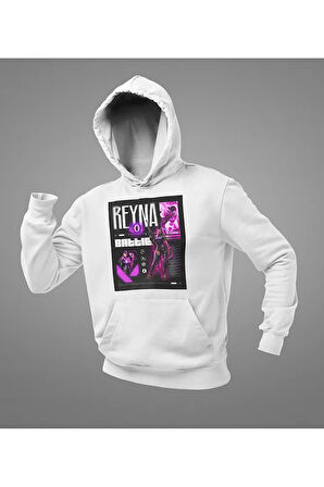 Reyna Battle Yazılı Unisex Oversize Vallorant Hoodie