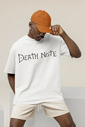 Anime Dizi Death Note Baskılı Unisex Oversize Tişört
