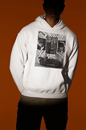 Thomas Shelby Dizi Karakteri Baskılı Unisex Oversize Peaky Blinders Hoodie