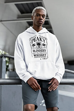 Peaky Blinders Whiiskey Yazılı Unisex Oversize Hoodie