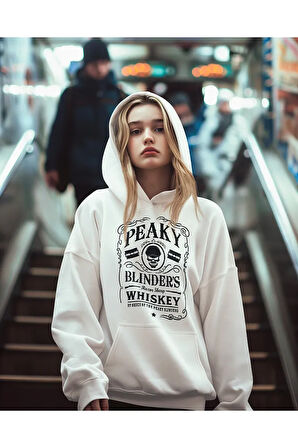 Peaky Blinders Whiiskey Yazılı Unisex Oversize Hoodie